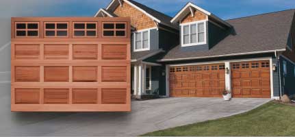 reserve wood style garage doors
